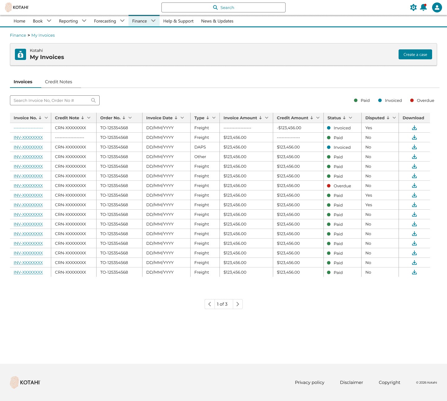 Customer portal