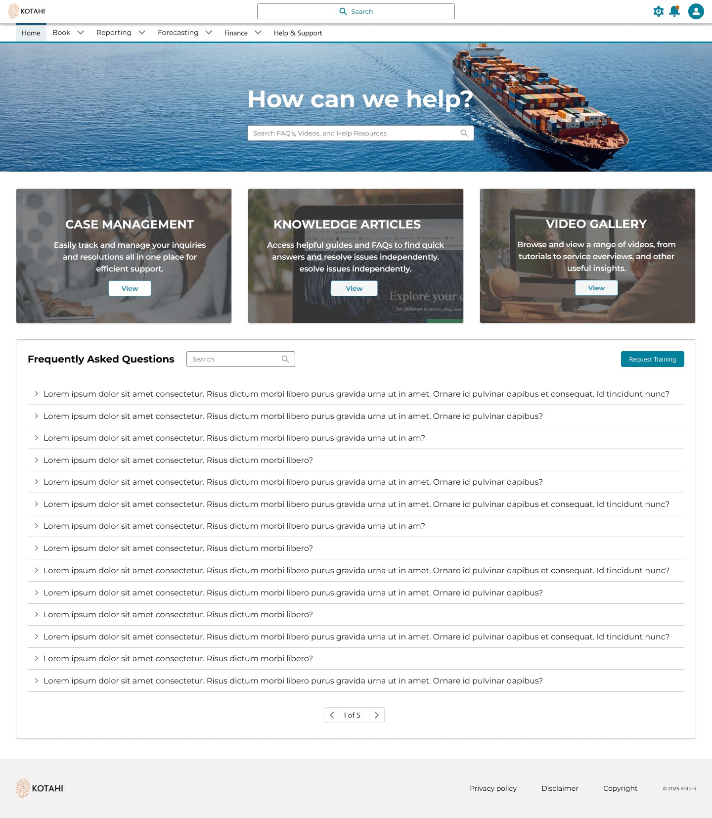 Customer portal