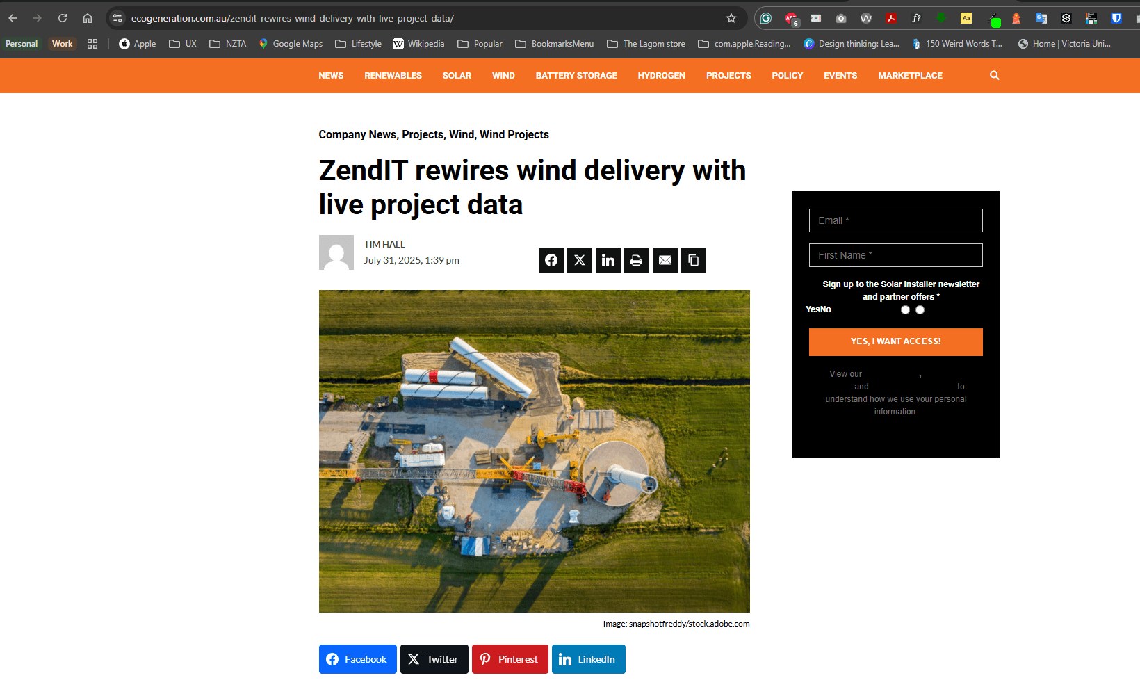EcoGeneration: ZendIT rewires wind delivery with live project data